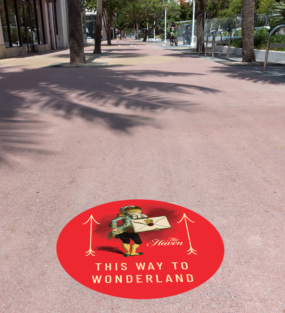 Social distancing sign